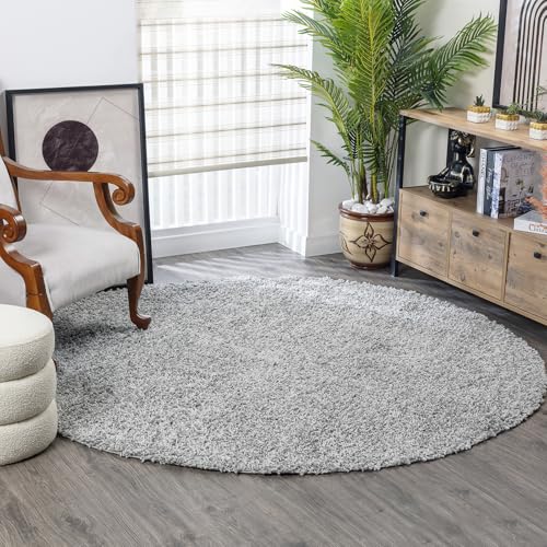 Alfombras Redondas Grandes 200...Gris Marca Livabliss