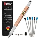 GEEIGNET FÜR TOUCH-DISPLAYS - Der Multifunktionsstift von Reorda kann neben zahlreichen praktischen Funktionen auch als Touchpen genutzt werden. Dieser Kugelschreiber eignet sich für wirklich alle Geräte mit Touchscreen!