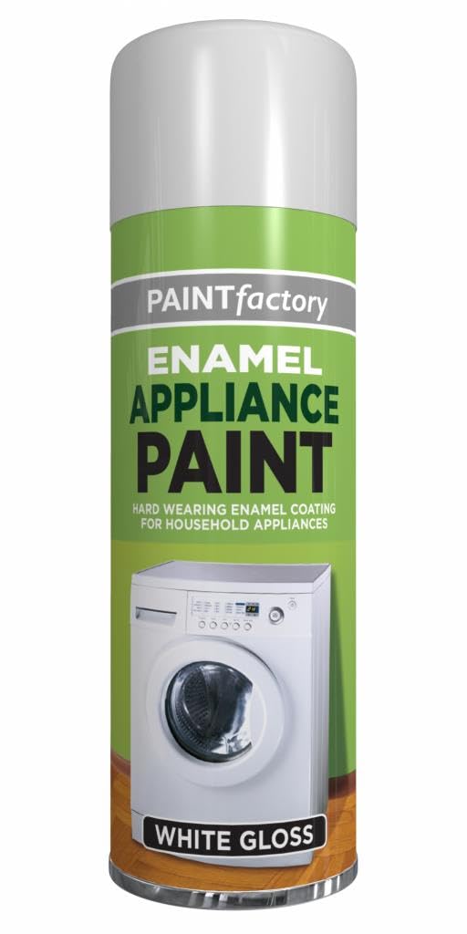 AlezyB 1 x Enamel White Appliance 300ml Tough Stuff Hard Wearing Smooth Aerosol for Metal Wood Plastic