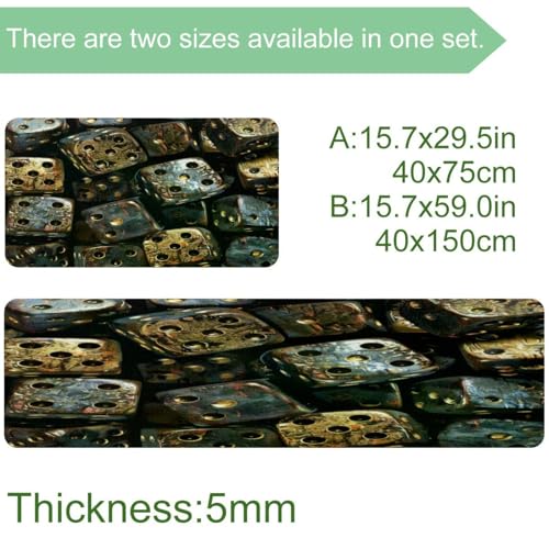 Alfombrillas de cocina para evitar resbalones VAPOKF tapetes absorbentes de dados juego 2 3