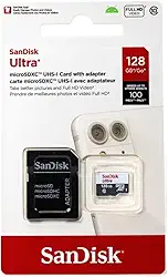 Cartão de Memória Sandisk 128GB Classe 10 SDSDQUNR 128G-GN6TA Micro SD