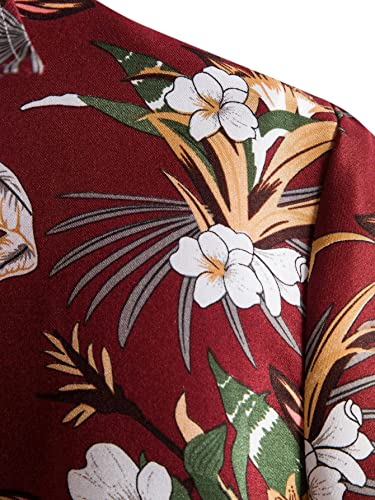 Image of Lymio Men Polyester Stylish Slim Fit Printed Casual Shirt