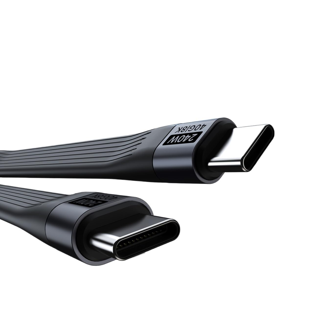 PD 240W USB C cavo di ricarica*/ing per cavo USB4 portachiavi portatile 40Gbps trasferimento dati cavo tipo C (nero)
