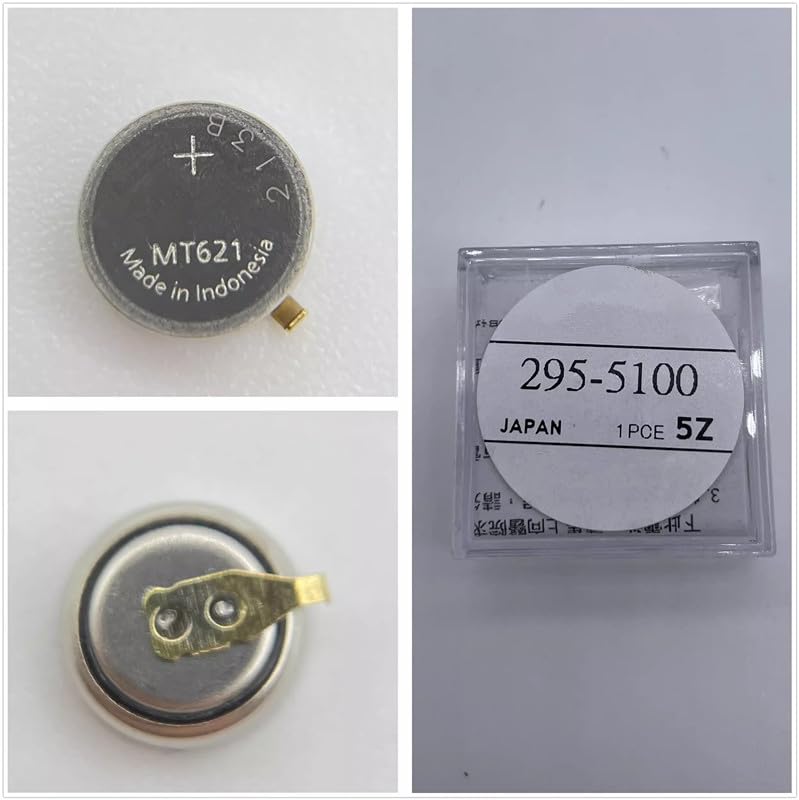 Batería capacitor compatible con Citizen Eco-Drive 295-5100 miniatura 2
