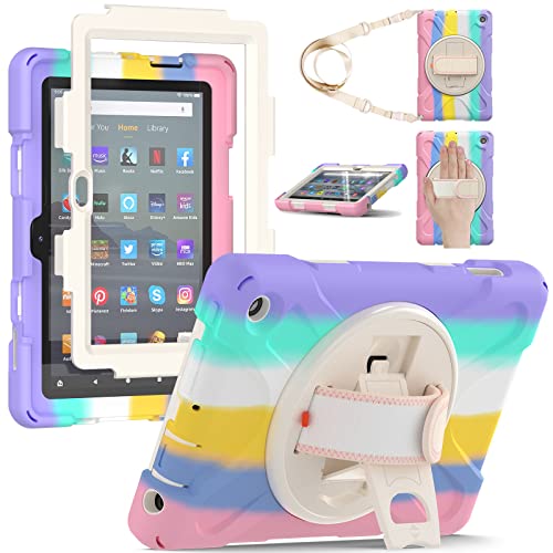 For Fire7 2022P[X2022 Fire 7 12 7C`V_[P[XČRMILi 360x]X^h ߉\nhXgbvƌ|[t h~ ho Ռی^ubgPCP[XyMYHz Ή@F 2022NFi