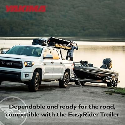 Yakima Rooftop Rod Box, Portable Hard Case for up to 8 Fishing Poles up to 8 Ft Long - Foam Pads & Removable Rod Holders for Gear Storage, TopWater