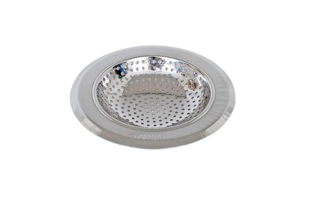 Garden Of Arts Kitchen Sink Strainer Heavy Duty Stainless Steel Strainer Kitchen Drain Basin Basket Filter Stopper Drainer Sink Jali 9 CM(2 NO.)