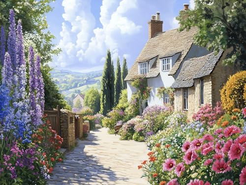 Puzzle de 48 Piezas para Adultos con Demencia - Puzzle de Rompecabezas para Seniors, GoodDay Puzzles Modelo cotswoldscottage48 miniatura 1