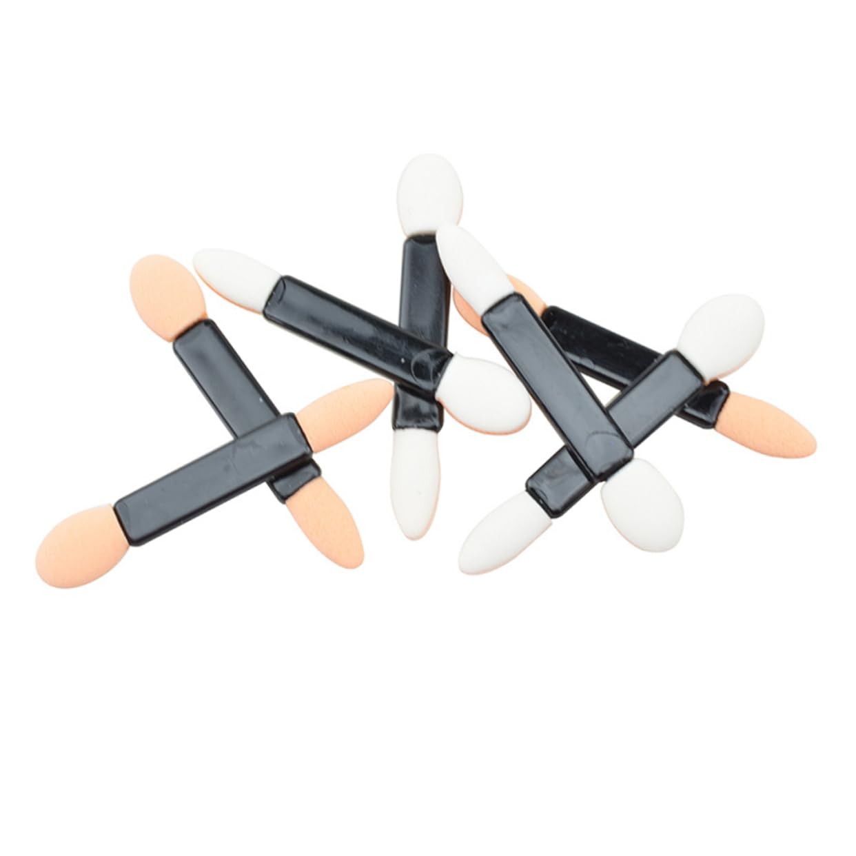 Gogogmee Portable Eye Shadow Brush Set 50pcs Makeup Brush Kit Dual Sided Sponge Tips Perfect for Beginners Professionals