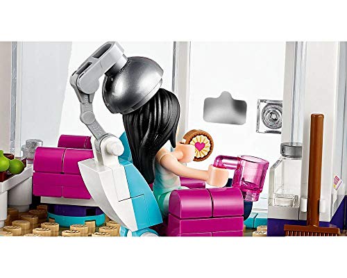Image of LEGO Friends Heartlake City Play Hair Salon Fun Toy 41391 Building Kit, Featuring LEGO Friends Character Emma, New 2020 (235 Pieces) Multicolor