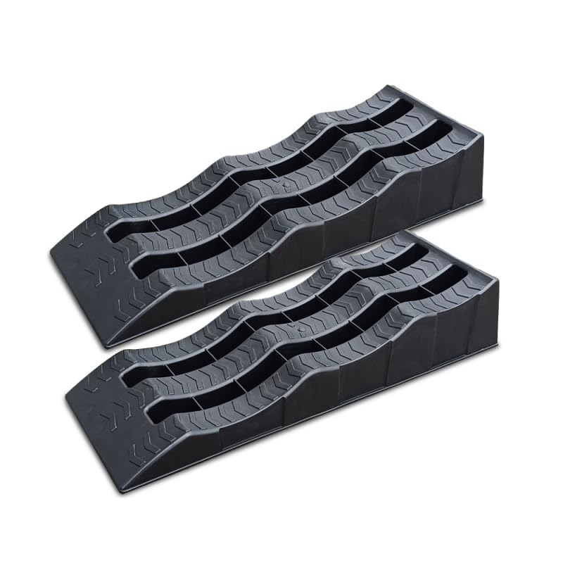 Cales de Roues (Mise à Niveau) pour Camping-Cars, caravanes, Vans, Voitures et remorques (5 tonnes - Jeu de 2) - Ideal-Cover®