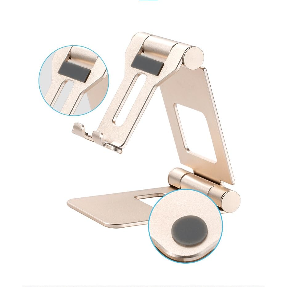 Support de téléphone pliable pour éviter les douleurs de cou sur bureau