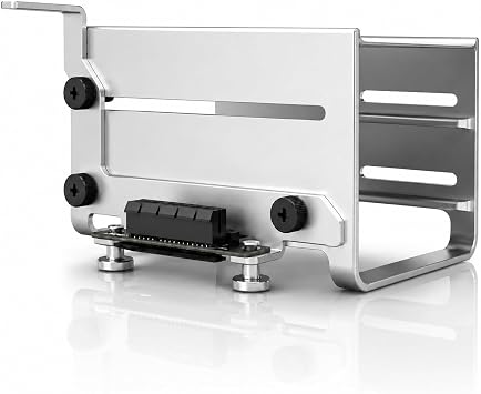 ZimaBoard 2-Bay HDD Rack Tray für ZimaBoard 2 Aluminiumlegierung Dual 35-Festplattenhalterung Kompakter NAS/Home Server Rahmen Einfache Installation Kabelfreundliches Design Silber