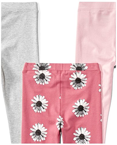 Amazon Essentials Girls and Toddlers' Cropped Capri Leggings (Previously Spotted Zebra), Multipacks3