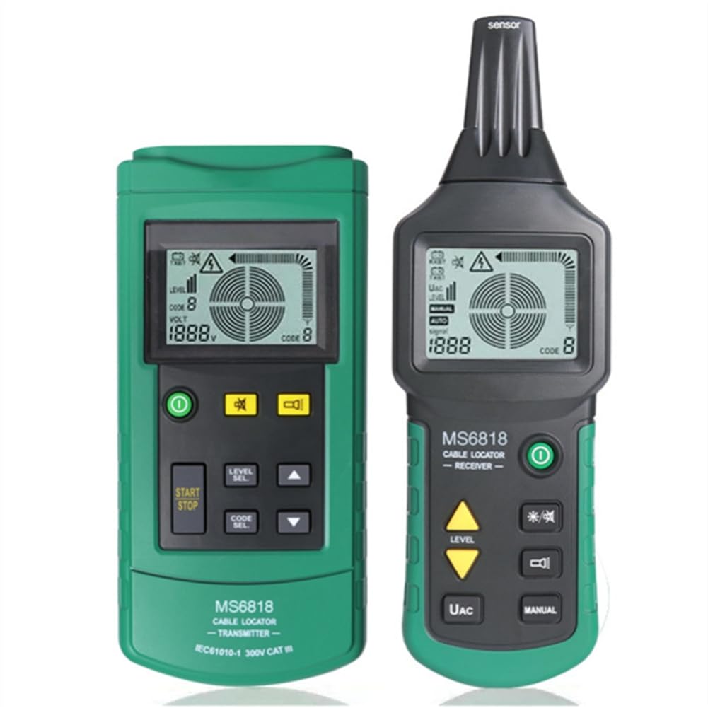 Ctrlzs Ms6818 Underground Cable Tester Metal Pipe Finder Short Circuit Interruption Detection Locator