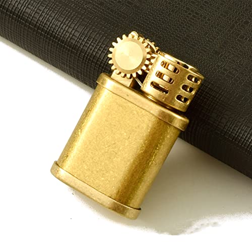 Briquet coupe-vent en laiton véritable fini les pannes d'allumage par grand vent