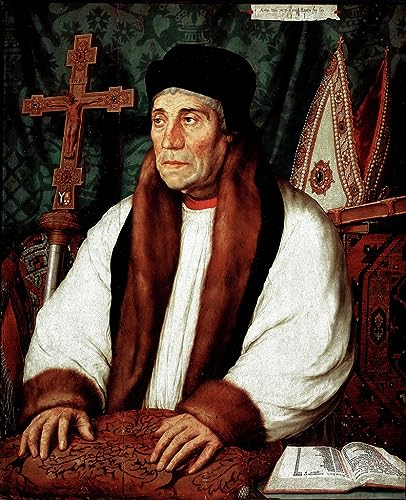 Poster sur toile 50 x 70 cm Portrait de William Warham, œuvre Hans Holbein the Younger
