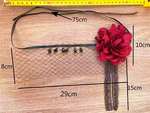 Cathercing Halloween Sexy Headband for Women Eye Mask with Veil Headband Girls Vampire Costume Headpiece Hair Accessories for Festivals Cosplay Ball Prom Party - Image 7