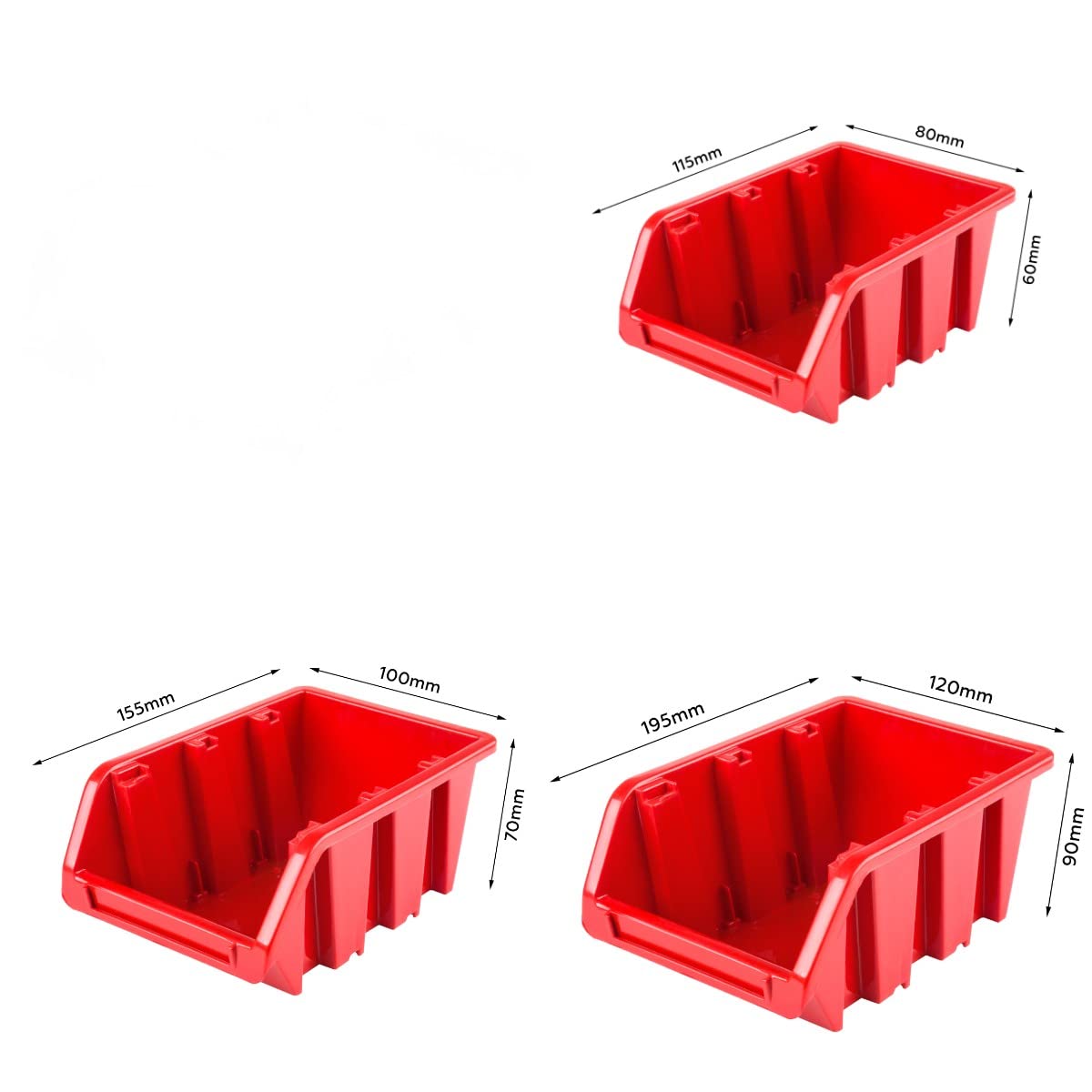 Scaffale da officina, 78 x 78 cm, 22 pezzi, con supporti per attrezzi e scatole impilabili, pannelli da parete, scaffali extra resistenti, per riporre oggetti e garage, scaffali