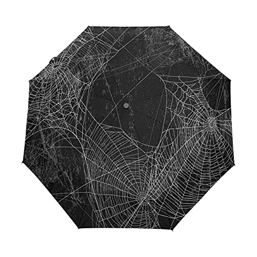 Parapluie toile d'araignée vintage pliable et compact pour le vent