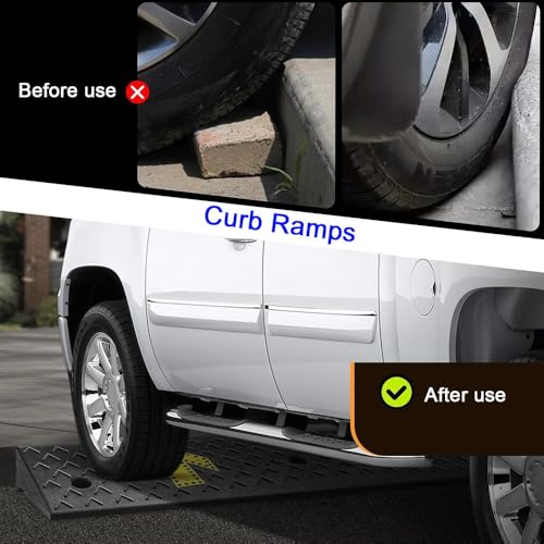 Rampa de goma antideslizante para silla de ruedas 9 cm miniatura 2