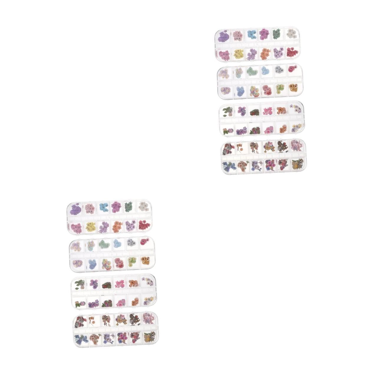 2 Series Láminas De Uñas Pegatinas De Uñas Calcomanías De Uñas Arte De Uñas Pegatinas De Uñas De Pulpa De Madera Accesorios De Belleza De Uñas Vistoso 4 Cajas*2
