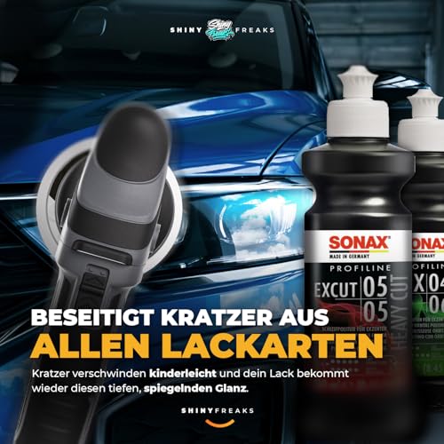 Politur Set: Sonax ExCut 05-05 + Ex 04-06 + OS 02-06 (je 250ml) + Sonax Ceramic Spray Versiegelung -...
