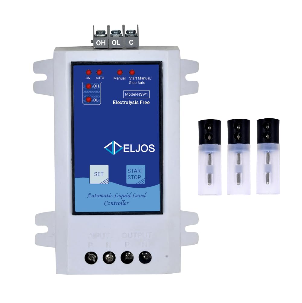 Fully Automatic Water Level Controller & Indicator With 3 Ss Sensor For Motor From 0.5Hp To 5Hp Capacity (White,Tes5-1)-picture-22
