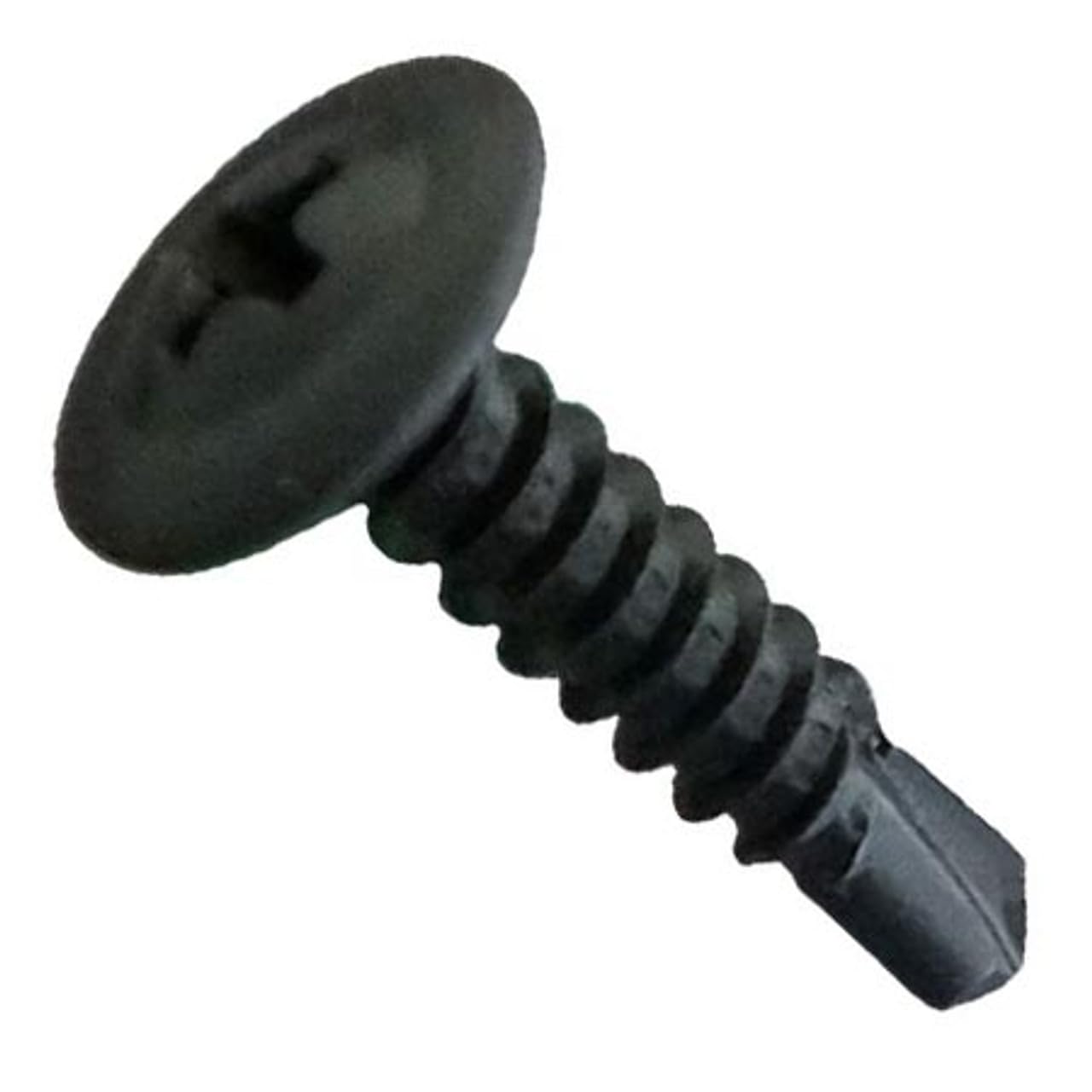 BCP Fasteners (150 Qty) #8 x 3/4" Sheet Metal Screws, Phillips Modified Truss Head, Self Drilling, Black Phosphate, Self Tapping (BCP1233)