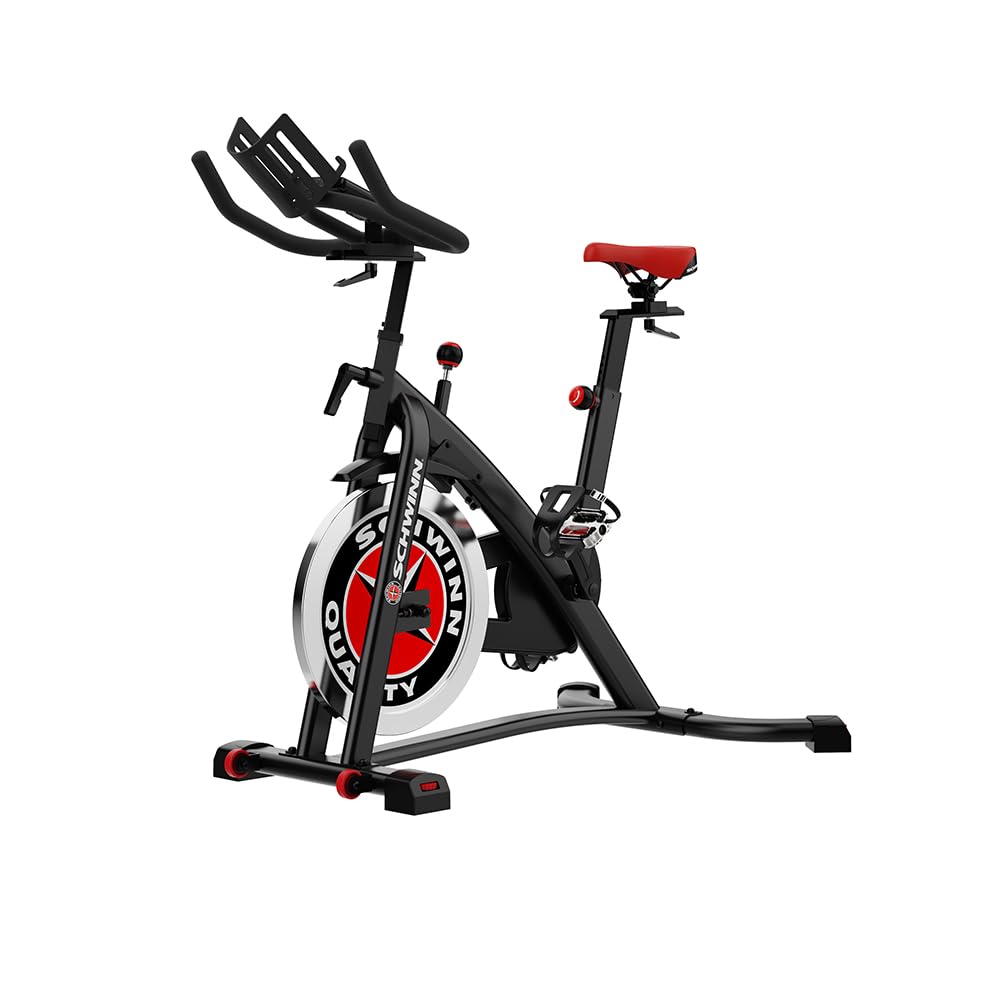 Schwinn Fitness 700IC Indoor Cycling Bike – 18 kg Schwungrad, leiser Riemenantrieb, verstellbarer Sitz und Lenker, SPD Pedale, Tablet Halter – Studioqualität für zuhause