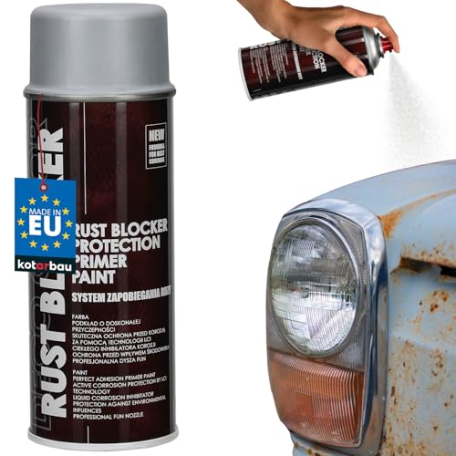 KOTARBAU® Sprühlack Rostschutz für Metall 400 ml Hellgrau RAL 7035 Lack Spray Zinkspray Rostschutzfarbe für Gartenzaun Tore Metallfarbe Sprühfarbe Spraydosen Farbspray Sprühdose DIY