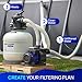 AQUASTRONG Sand Filter Pump for Above Ground Pool, Pool Pumps Above Ground,Pool Sand Filter with 6-Way Valve,Improved Circulation and Filtration