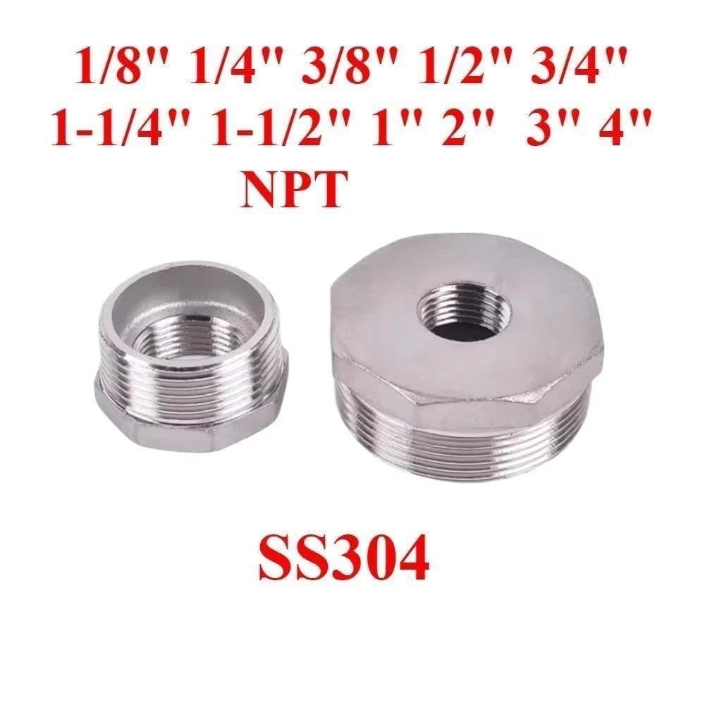 Conector Reductor Del Adaptador De Plomería Acoplamiento Buje Hexagonal