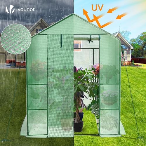 Thumbnail 3 de VOUNOT Invernadero 143x215x195 cm para plantas