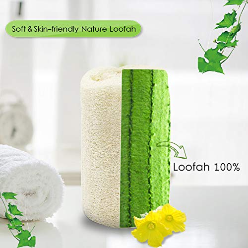 QpenguinBabies - Scrubber per la schiena in luffa