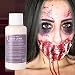 Go Ho Liquid Latex SFX Makeup(1 oz),Halloween Monster Zombie Makeup,Quick Drying Multi-Purpose Liquid Face Paint for Scar Wound Peeling Skin Wrinkles Stipples Burns Blisters,Light Flesh