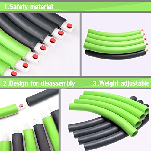 image for Auoxer Fitness Exercise Weighted Hoops, Lose Weight Fast by Fun Way to