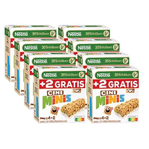 Cereales Nestlé Barritas Nestlé Cini Minis 150g - Pack de 8