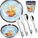 Hase Felix Kinderset 7tlg. mit Gravur (z.B. Namen) Kinderbesteck mit Namensgravur + Kindergeschirr (Teller, Becher, Schüssel)