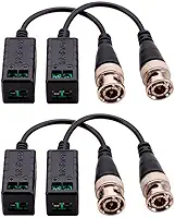 Kit 02 Pares Conversor Balun Passivo Intelbras Vb 501 P - Compatíveis com Analógicas Hd, Full Hd, 4mp e 4k