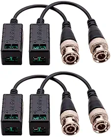 Kit 02 Pares Conversor Balun Passivo Intelbras Vb 501 P - Compatíveis com Analógicas Hd, Full Hd, 4mp e 4k