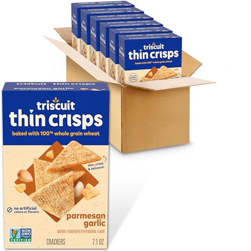 Triscuit Thin Crisps Parmesan Garlic, 7.1oz, 6 boxes