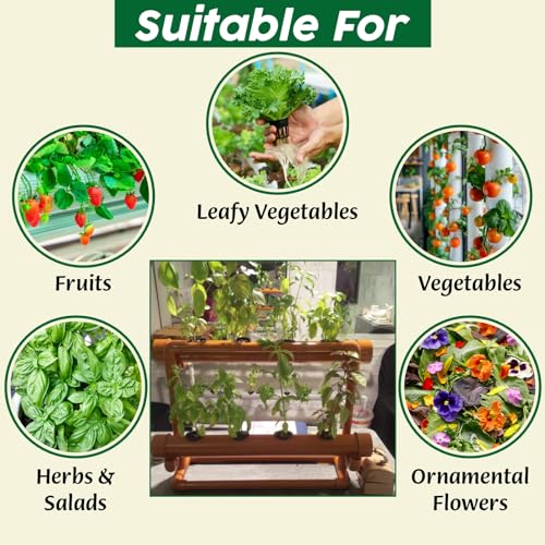 Garden Genie Hydroponic Nutrients A & B 450g | Solid Mixture for Vertical Farming, Fruits, Vegetables, Tomatoes & Flowers - Makes 2 Litre Concentrate & 200 Litre Solution