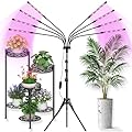 LED Grow Lights for Indoor Plants, [ 8 in1 ] Full Spectrum Grow Light with Tripod Stand, Auto On/Off Timing 4/8/12H, Plant Lights for Indoor Growing. (Mix Spectrum)
