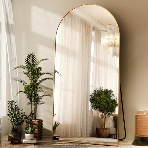 Image of HARRITPURE 76 inchx34 inch Arched Full Length Mirror, Floor Mirrors
