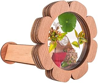 RICUSHN DIY Kaleidoscope Kit for Kids Wooden Magic Rotating Kaleidoscope Set Handmade Assemble Wooden Kaleidoscope Set for Nature Lovers Outdoor Educational Toys for Kids Over 3 Years Old