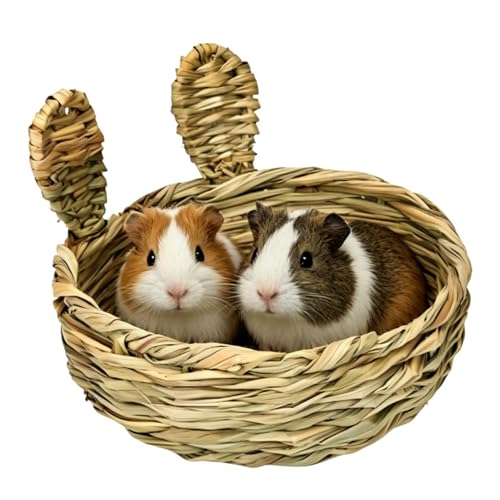 Filvczt Cama De Conejos   Estera de Hierba para Roer y Hacer | para Conejitos | Adecuado Al Hábitat, Jaulas O Conejeras, Los Animales Pequeños como Hurones, Chinchillas Y Jerbos