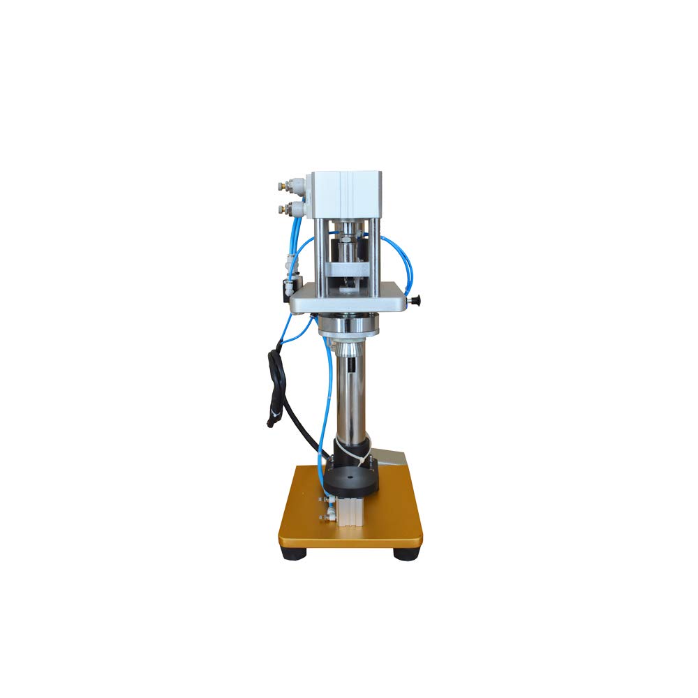 INTBUYING Pneumatic Perfume Bottle Capping Machine Perfume Bottle Capper Perfume Bottle Sealing Machine Aluminum Plastic Cover Sealer