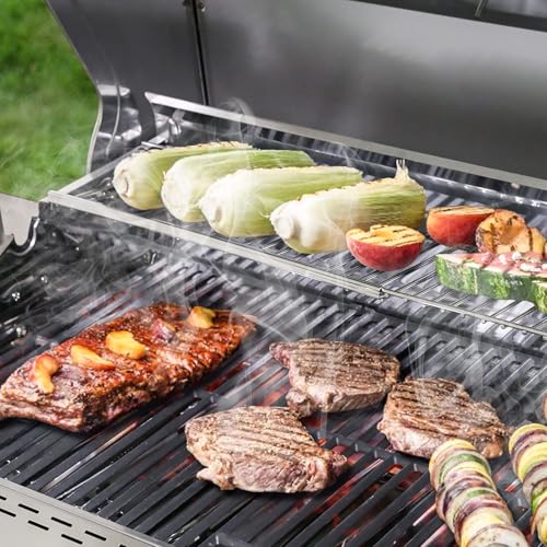 image for Uniflasy Universal Grill Warming Rack 20.6''- 32.08'', Top Grill Rack 