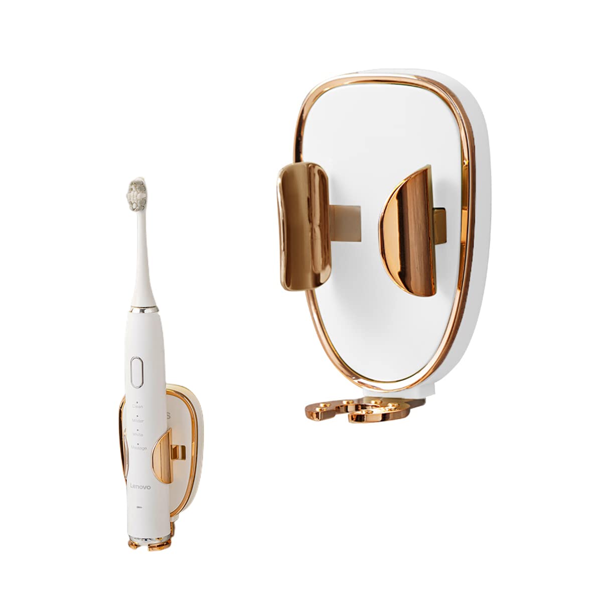 Amazon.com: Electric Toothbrush Holder Wall Mounted for Bathroom, Adhesive Electric Toothbrush ...